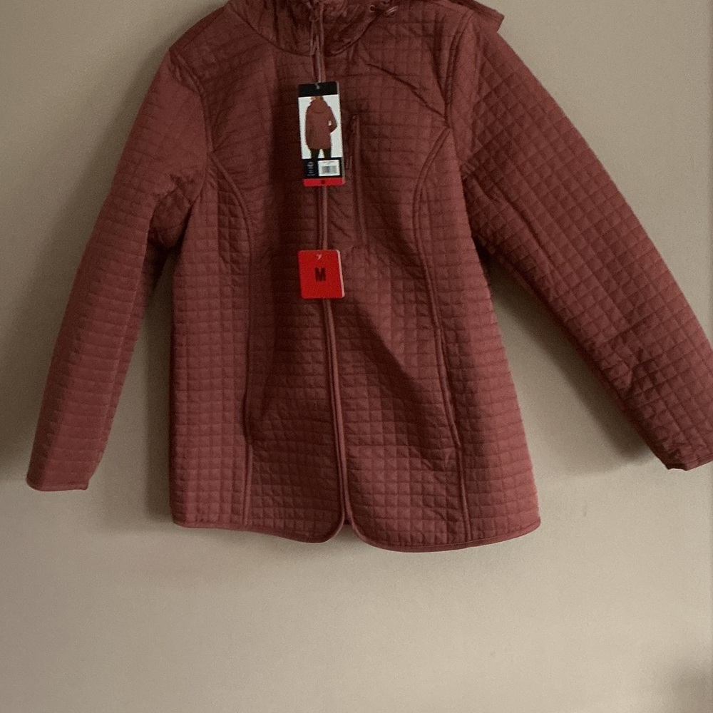 Lands' End Women’s Puffer Jacket in Deep Red